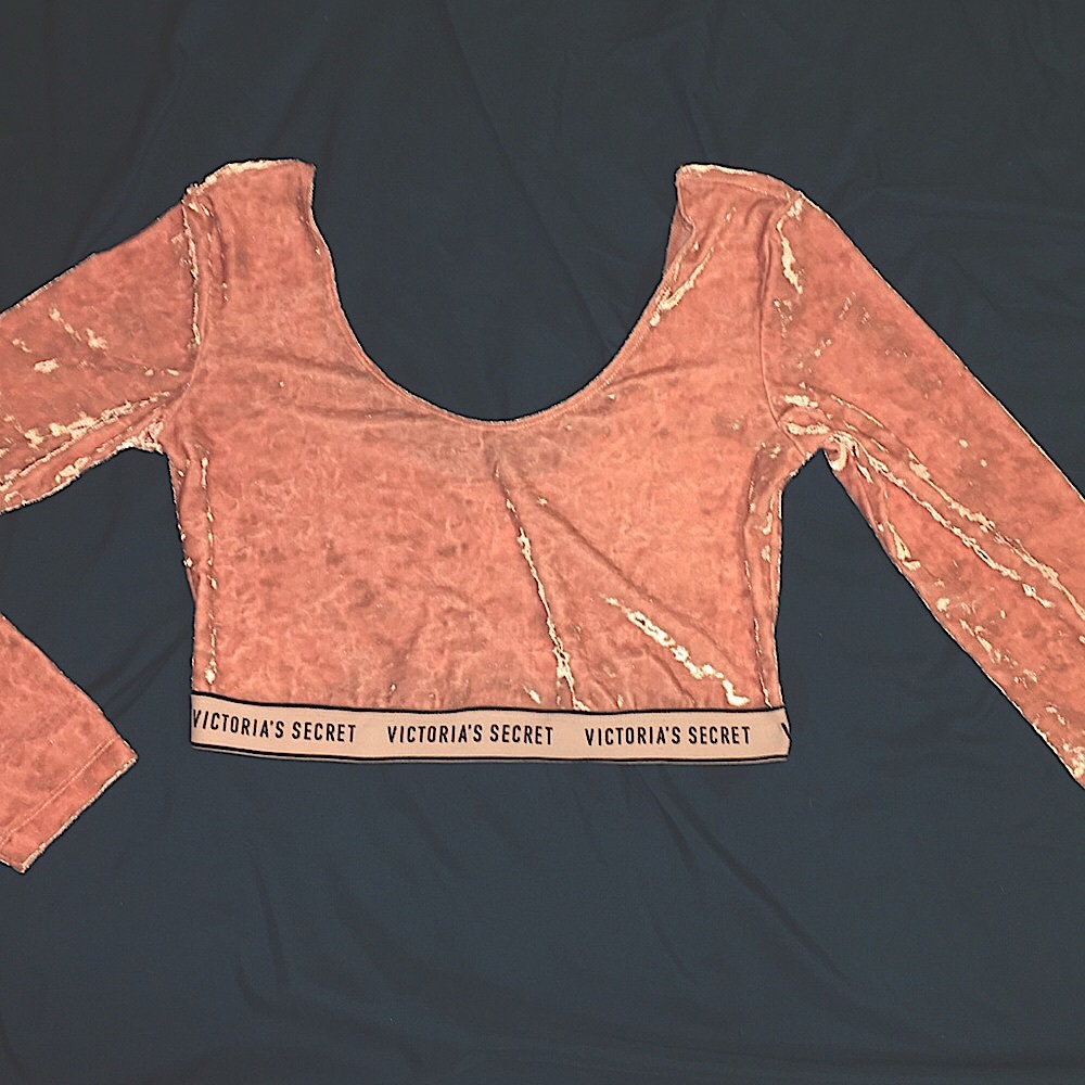 Victoria secret soft velvet crop top